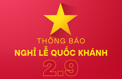 Thông báo về việc nghỉ Lễ Quốc khánh 02/9/2024