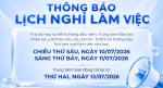 THÔNG BÁO LỊCH NGHỈ LÀM VIỆC